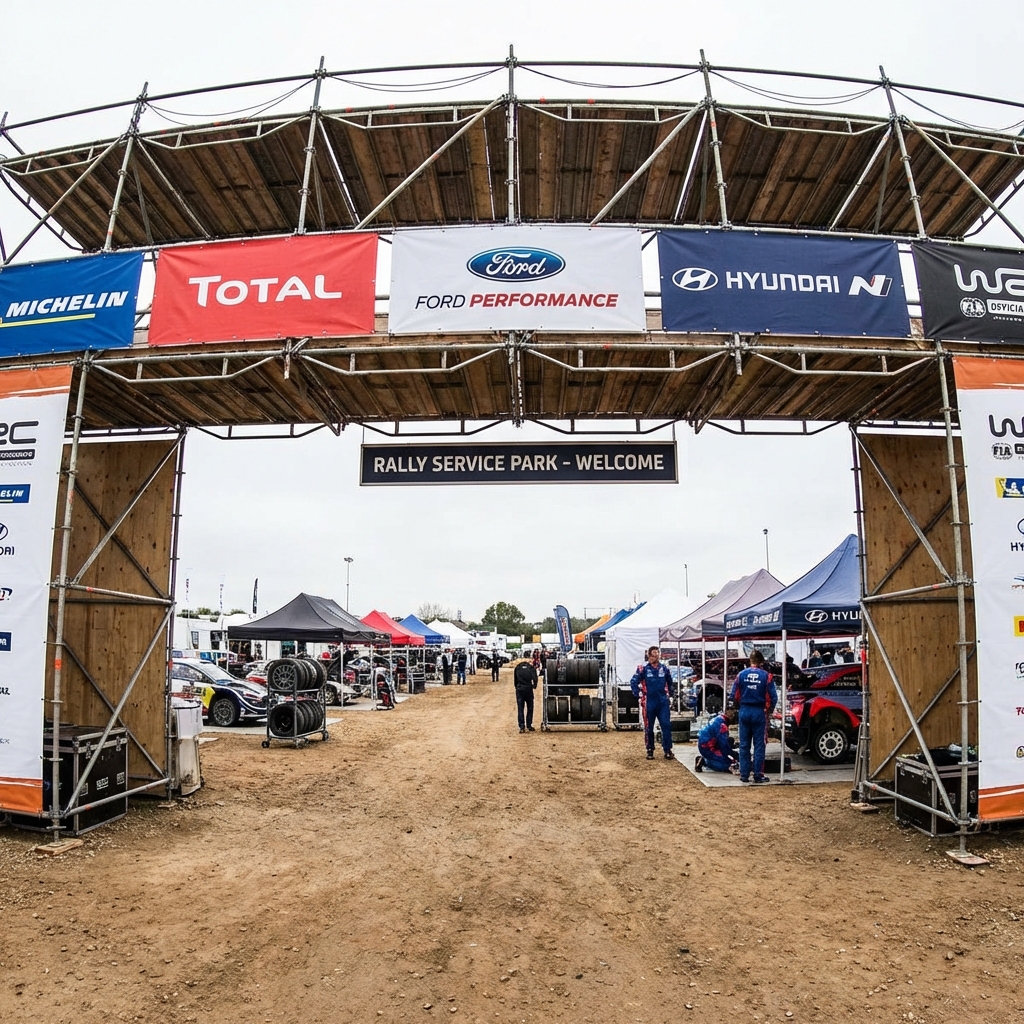 Backdrop ingresso Service Park