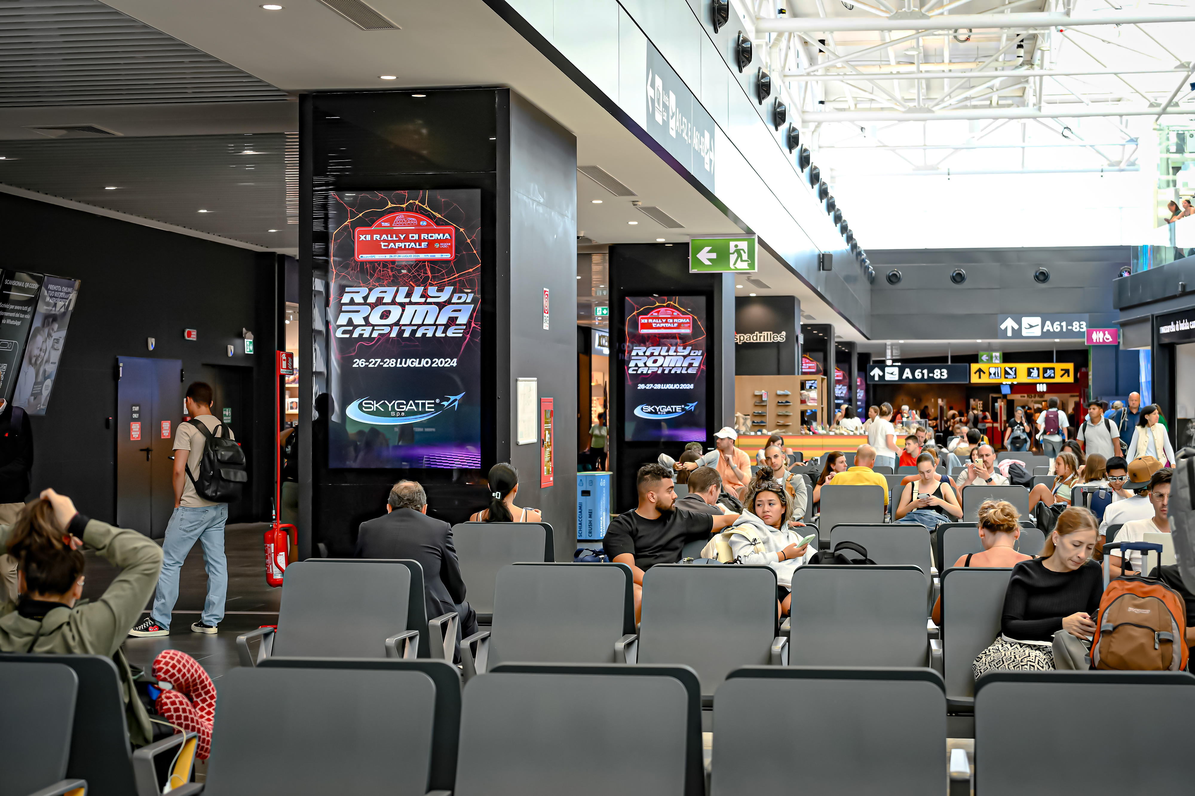 Rally di Roma Capitale - Brand activation aeroporto